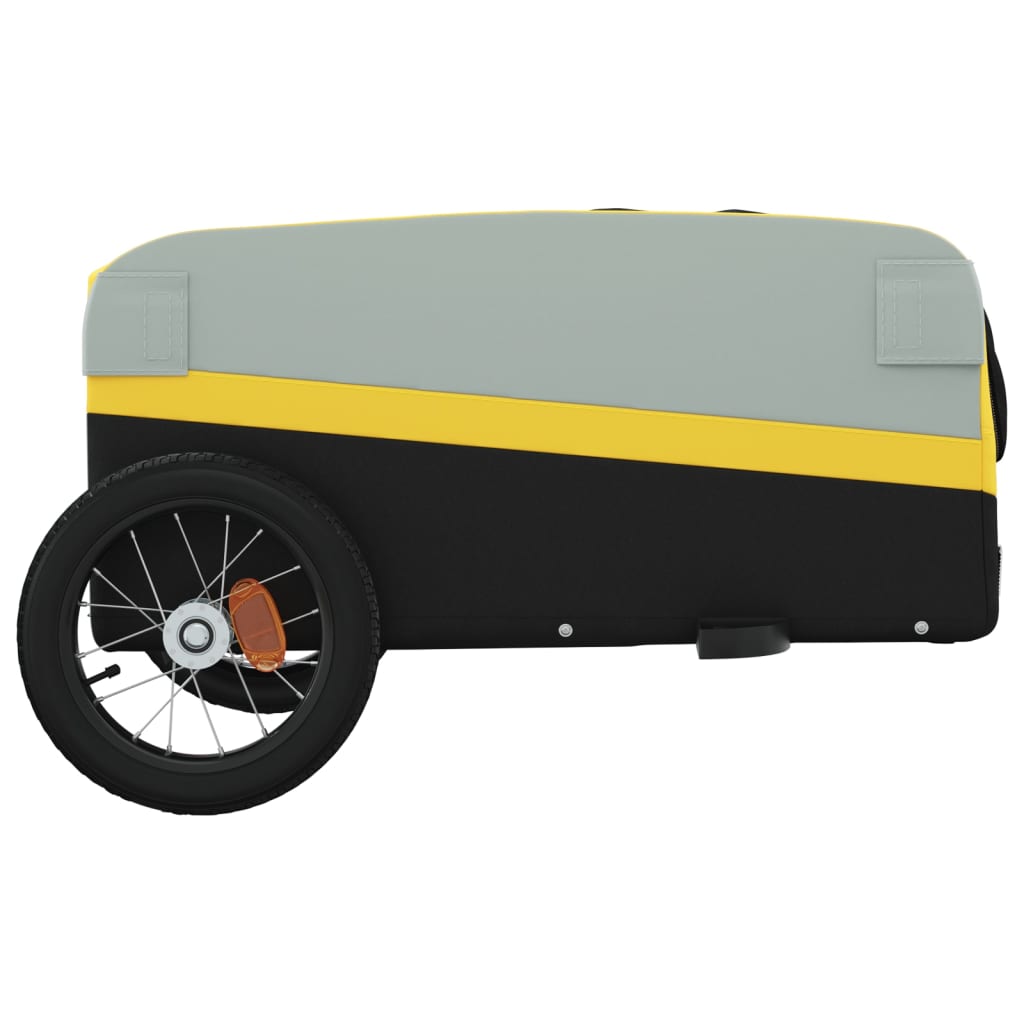 Cykeltrailer Sort og Gul 30 kg Jern
