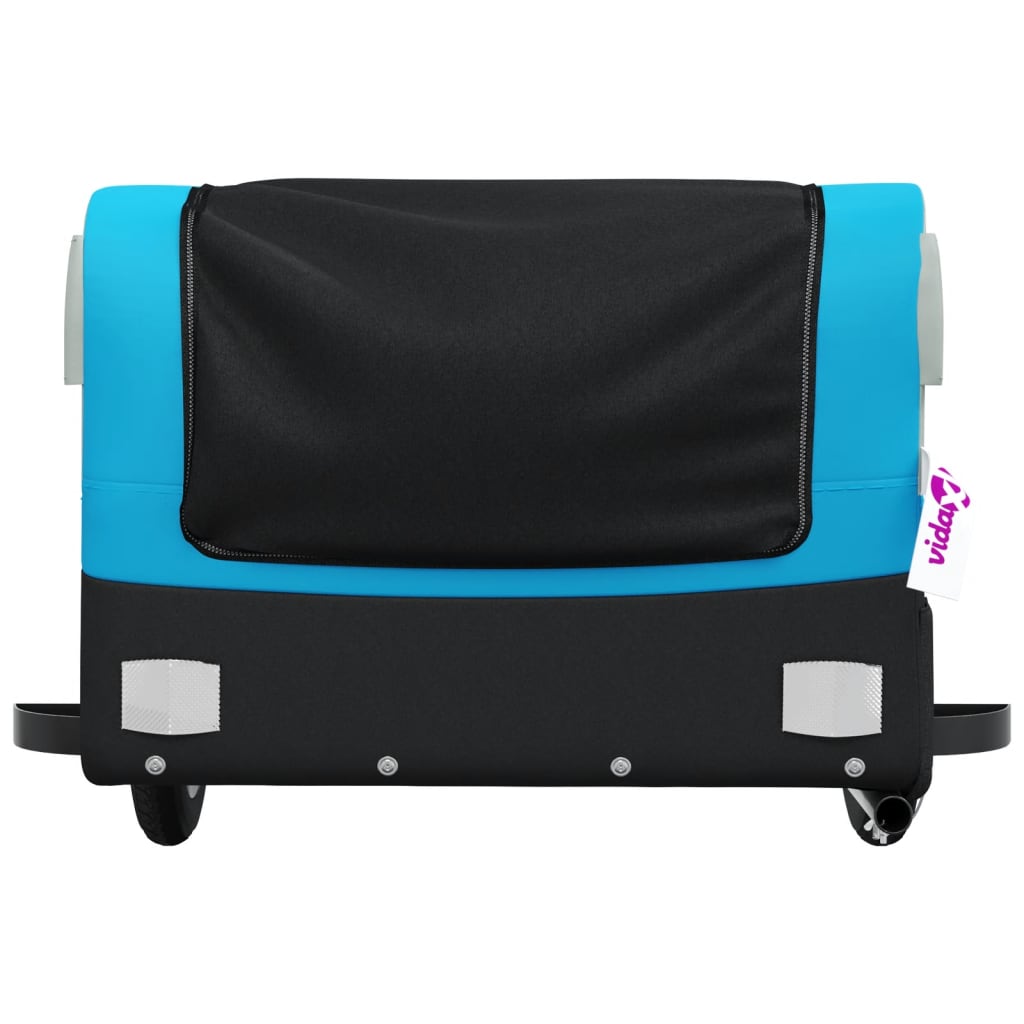 Cykeltrailer Sort og Blå 30 kg Jern