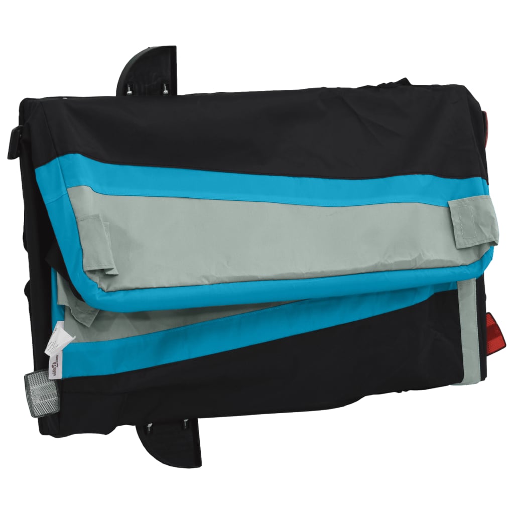 Cykeltrailer Sort og Blå 30 kg Jern