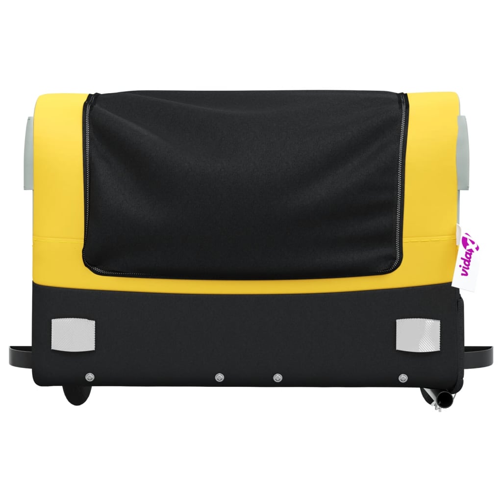 Cykeltrailer Sort og Gul 45 kg Jern