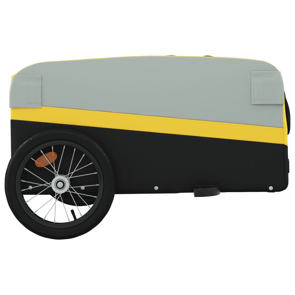 Cykeltrailer Sort og Gul 45 kg Jern