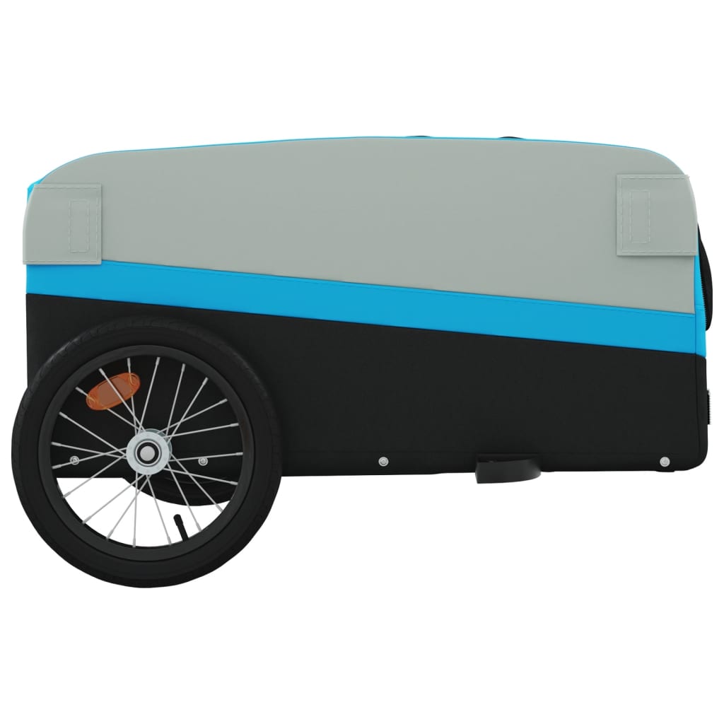 Cykeltrailer Sort og Blå 45 kg Jern
