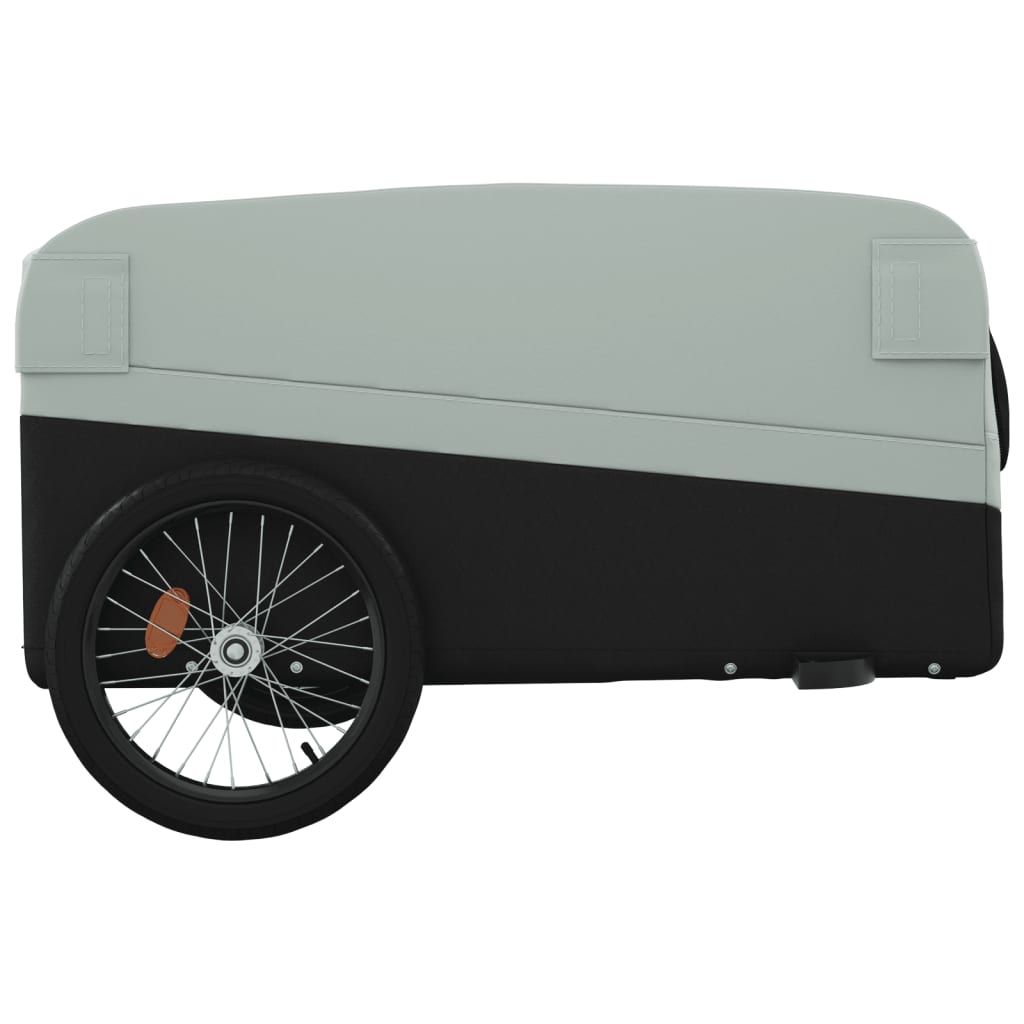 Cykeltrailer Sort og Grå 45 kg Jern