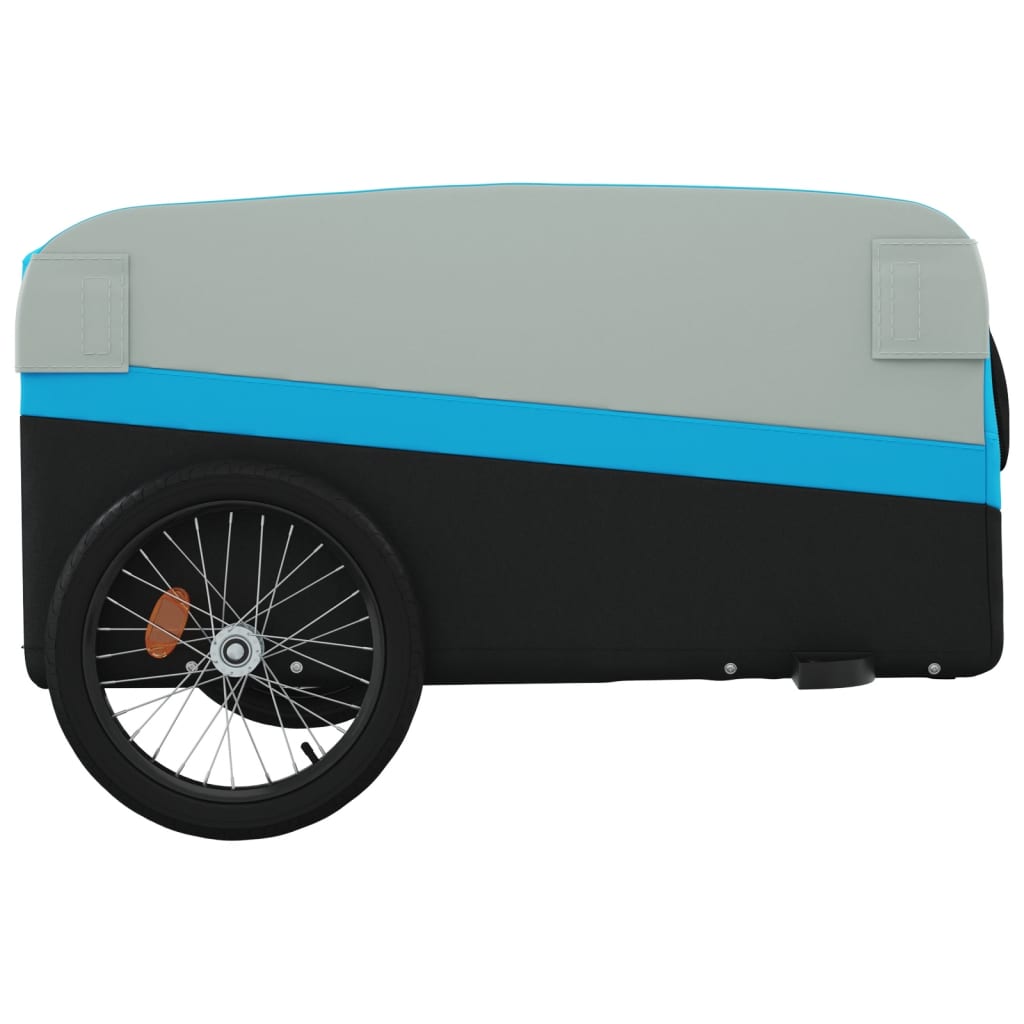 Cykeltrailer Sort og Blå 45 kg Jern