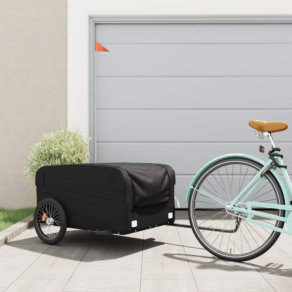 Cykeltrailer Sort 45 kg Jern