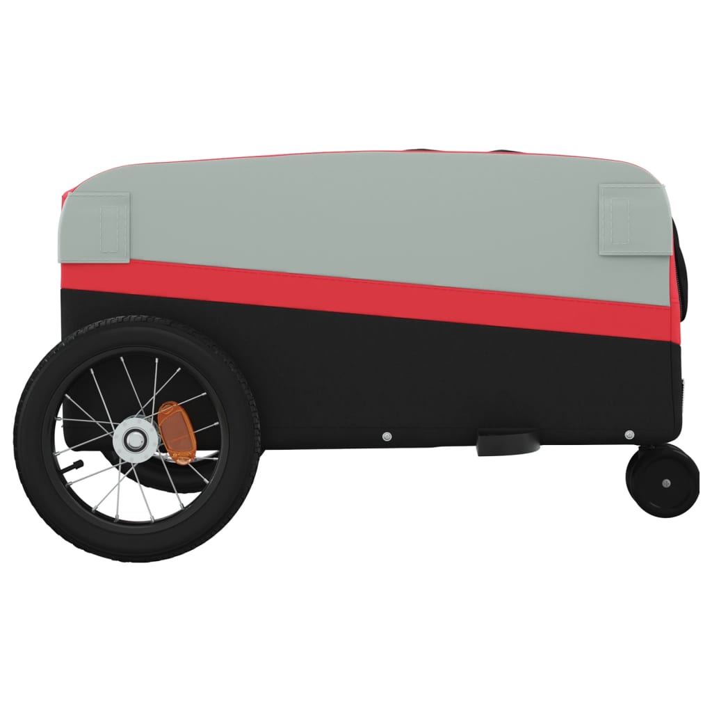 Cykeltrailer Sort og Rød 30 kg Jern