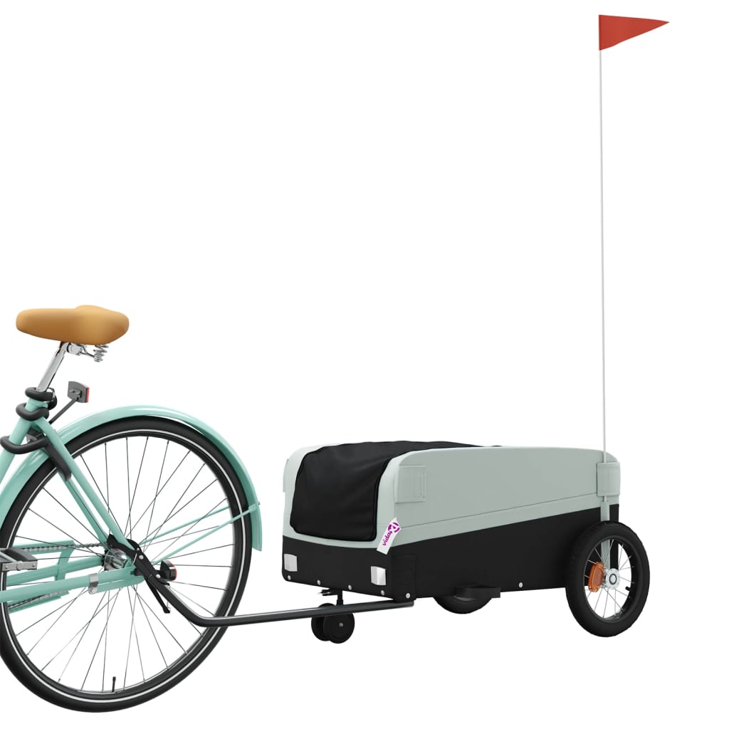 Cykeltrailer Sort og Grå 30 kg Jern