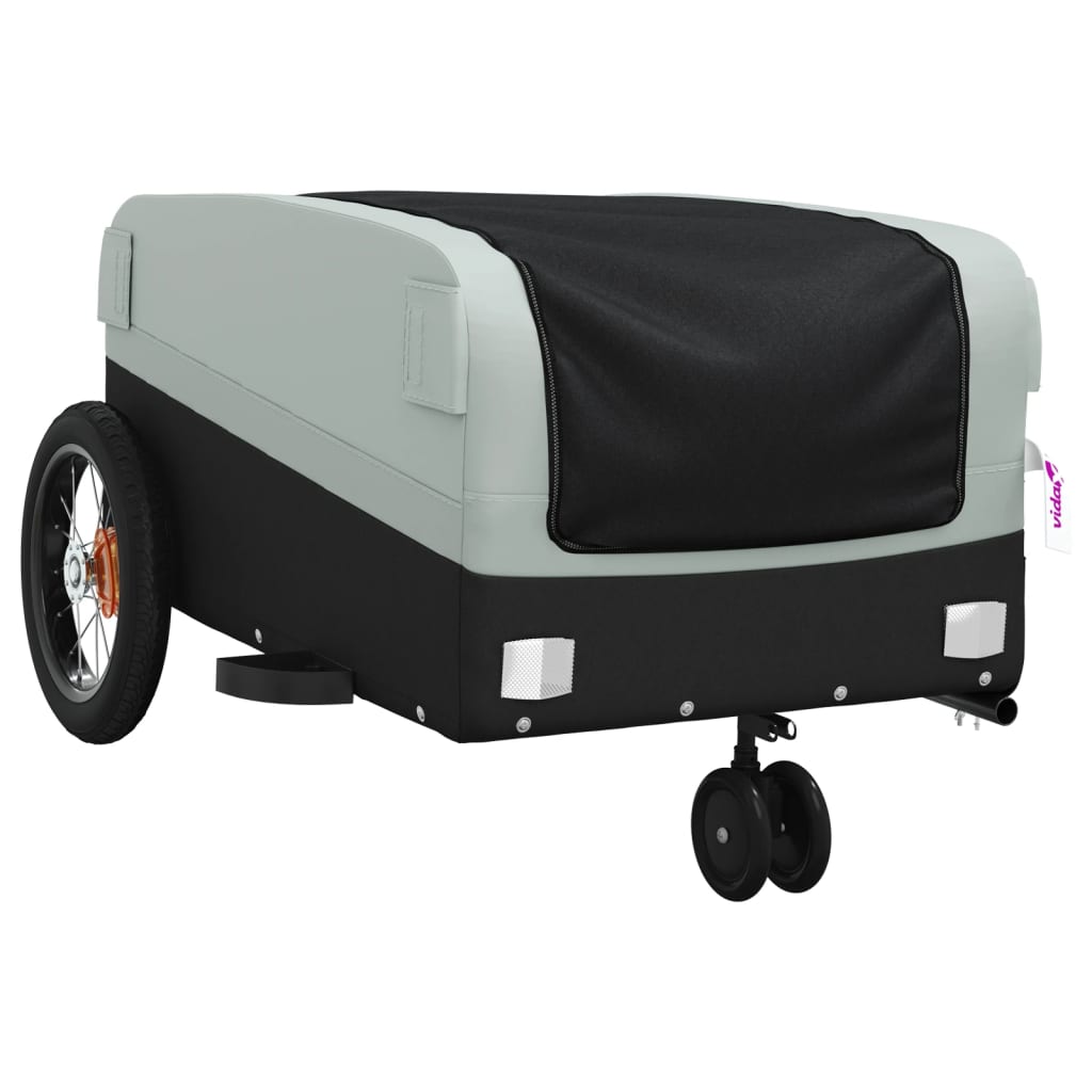 Cykeltrailer Sort og Grå 30 kg Jern