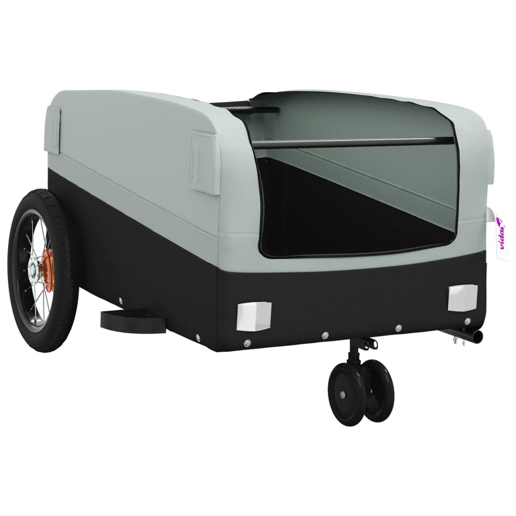 Cykeltrailer Sort og Grå 30 kg Jern