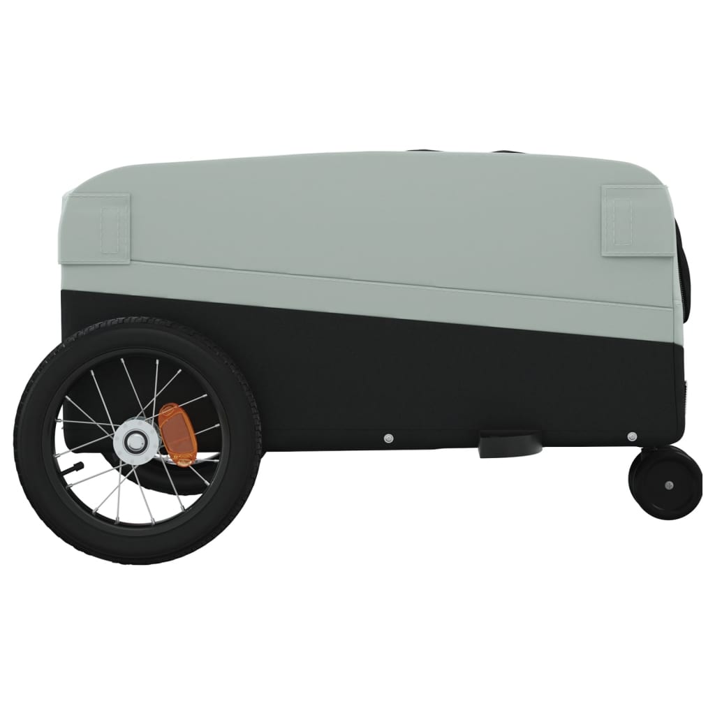 Cykeltrailer Sort og Grå 30 kg Jern