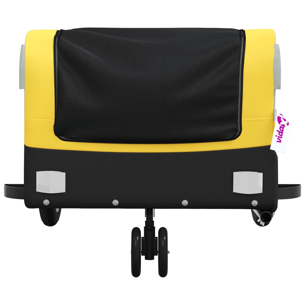 Cykeltrailer Sort og Gul 30 kg Jern