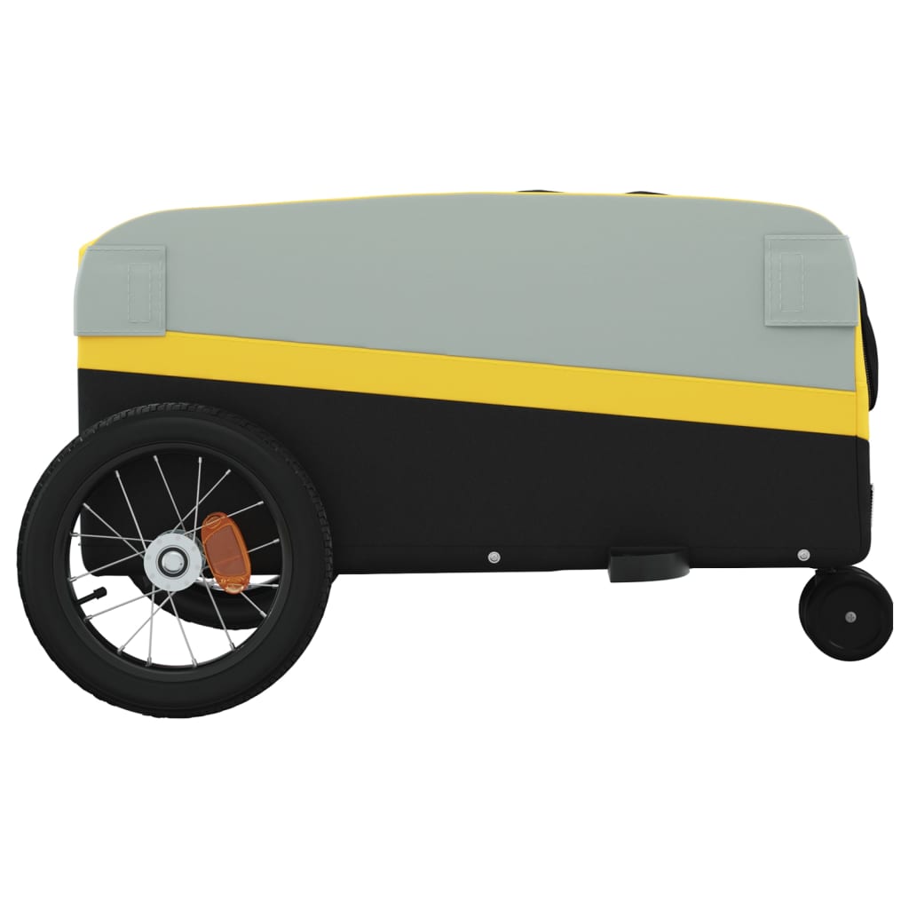 Cykeltrailer Sort og Gul 30 kg Jern