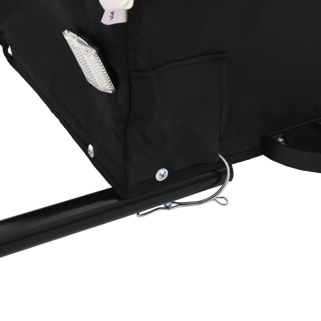 Cykeltrailer Sort og Gul 30 kg Jern
