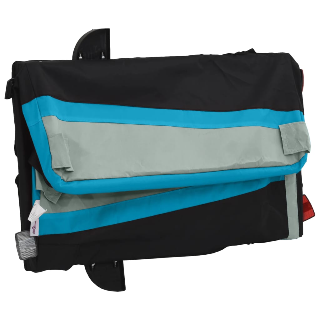 Cykeltrailer Sort og Blå 30 kg Jern