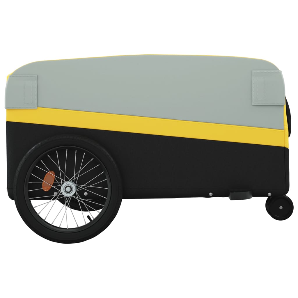 Cykeltrailer Sort og Gul 45 kg Jern