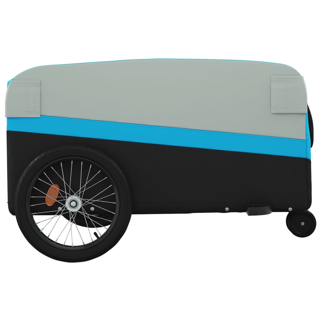 Cykeltrailer Sort og Blå 45 kg Jern