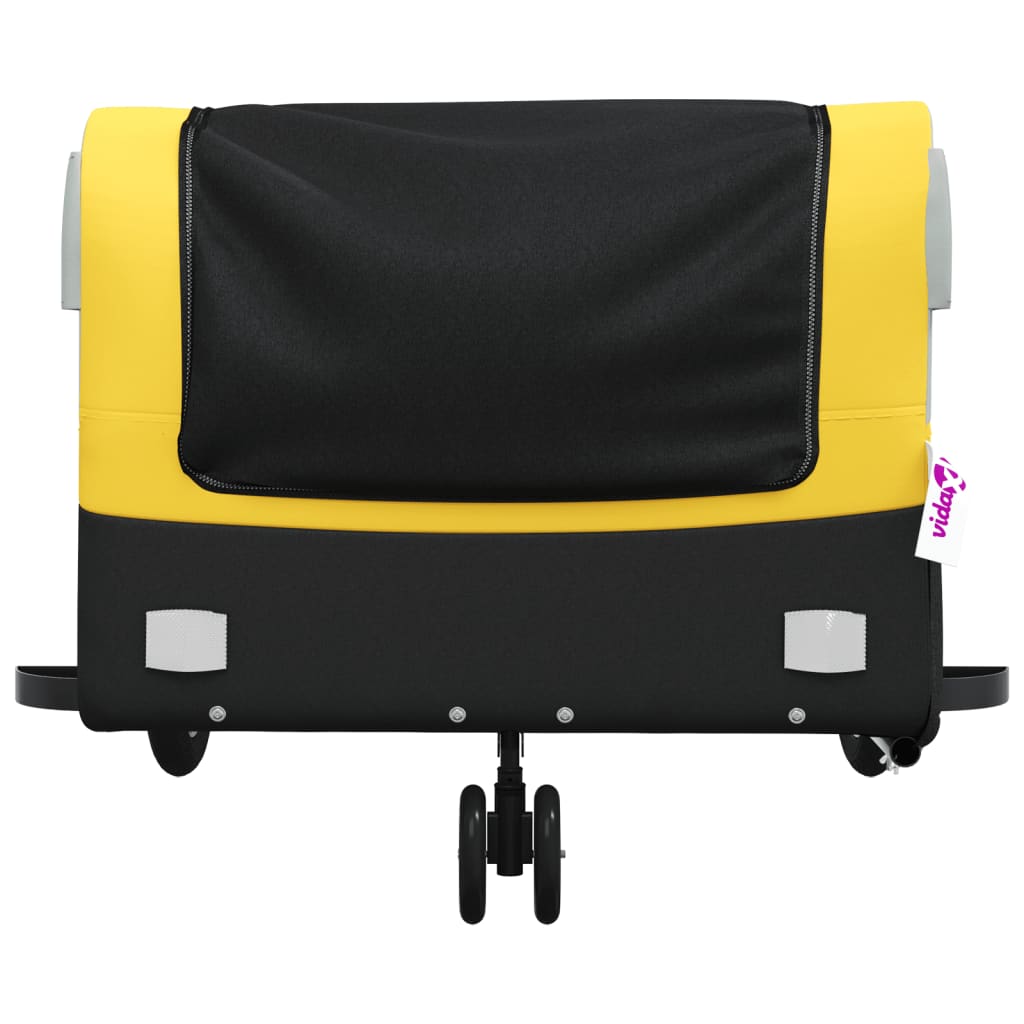 Cykeltrailer Sort og Gul 45 kg Jern