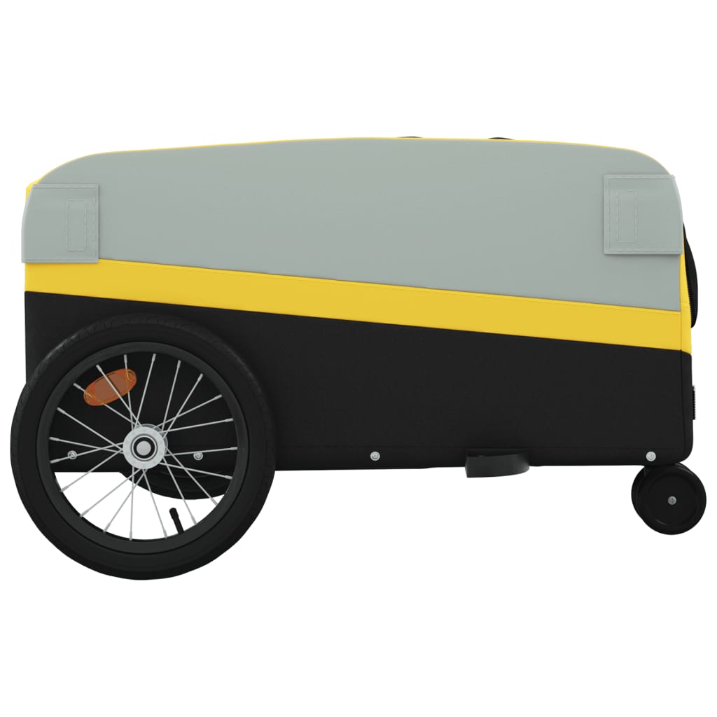 Cykeltrailer Sort og Gul 45 kg Jern