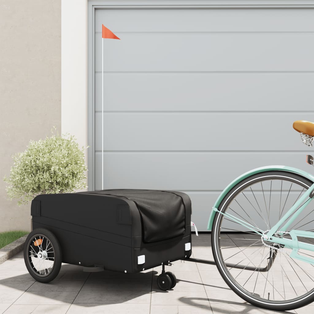 Cykeltrailer Sort 45 kg Jern