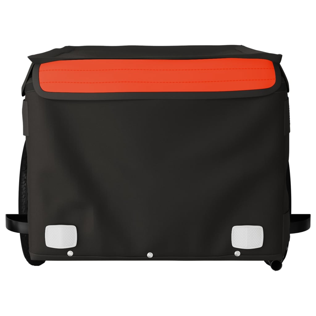 Cykeltrailer Sort og Orange 30 kg Jern