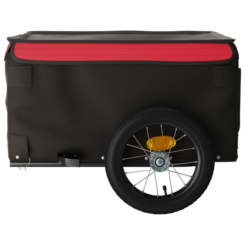 Cykeltrailer Sort og Rød 30 kg Jern
