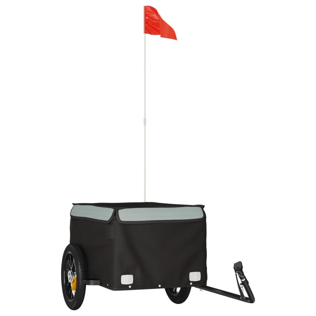 Cykeltrailer Sort og Grå 30 kg Jern