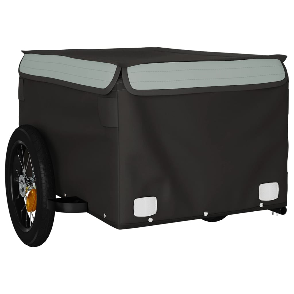 Cykeltrailer Sort og Grå 30 kg Jern