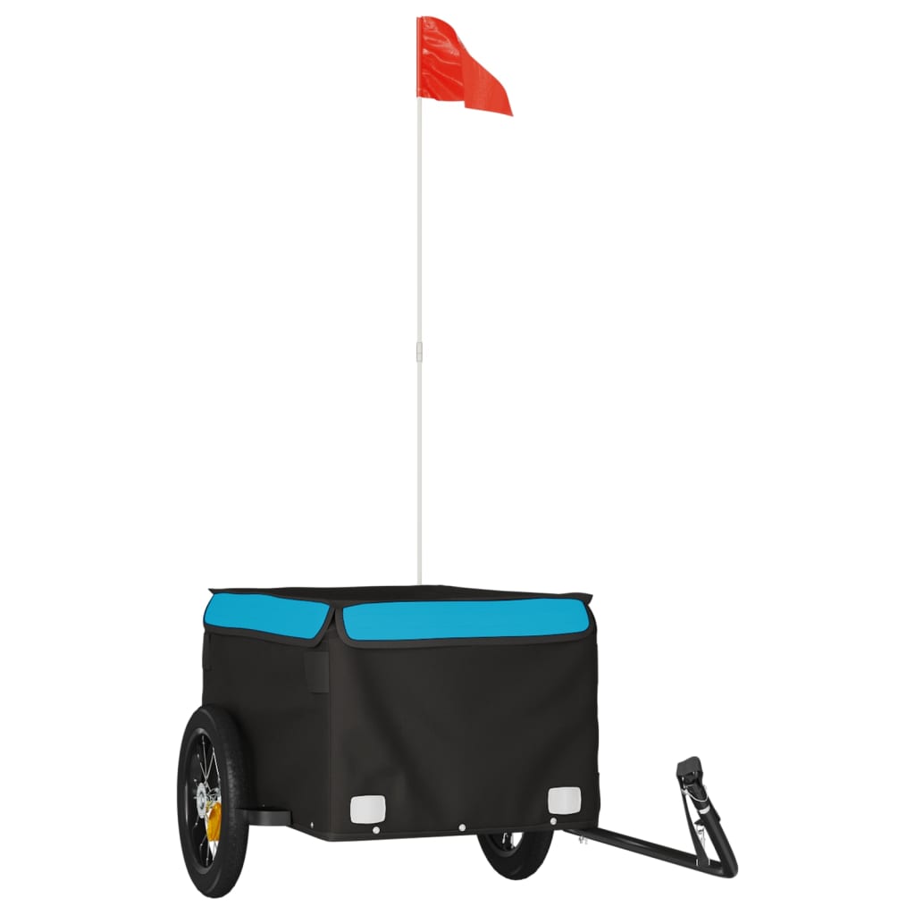 Cykeltrailer Sort og Blå 30 kg Jern