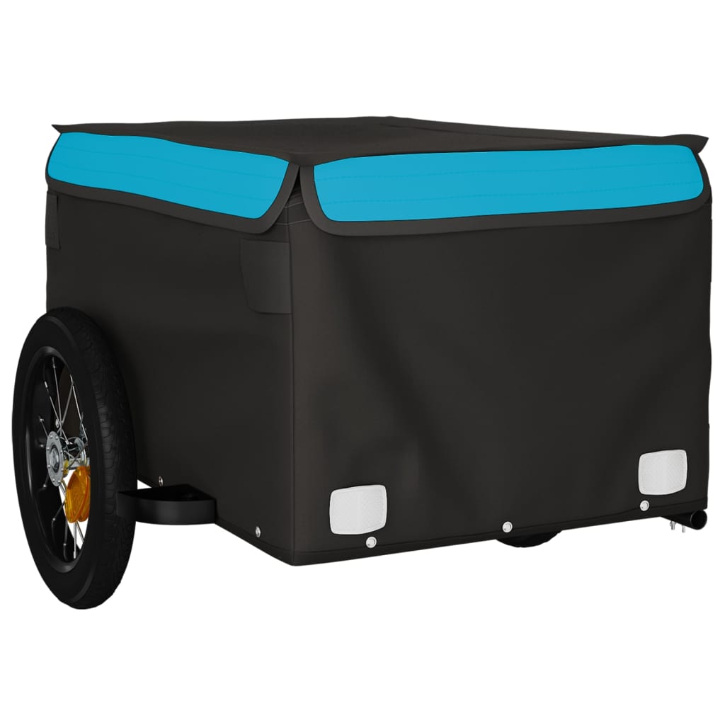 Cykeltrailer Sort og Blå 30 kg Jern