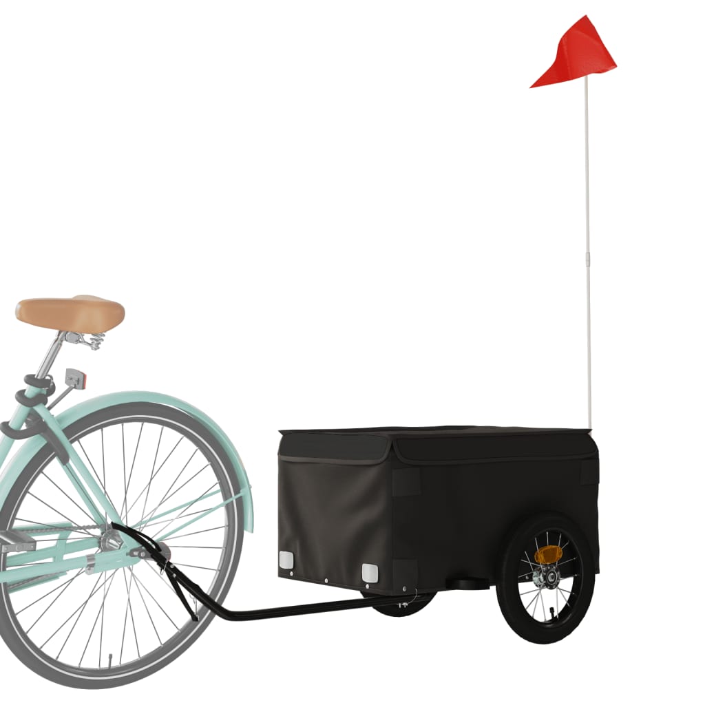 Cykeltrailer Sort 30 kg Jern