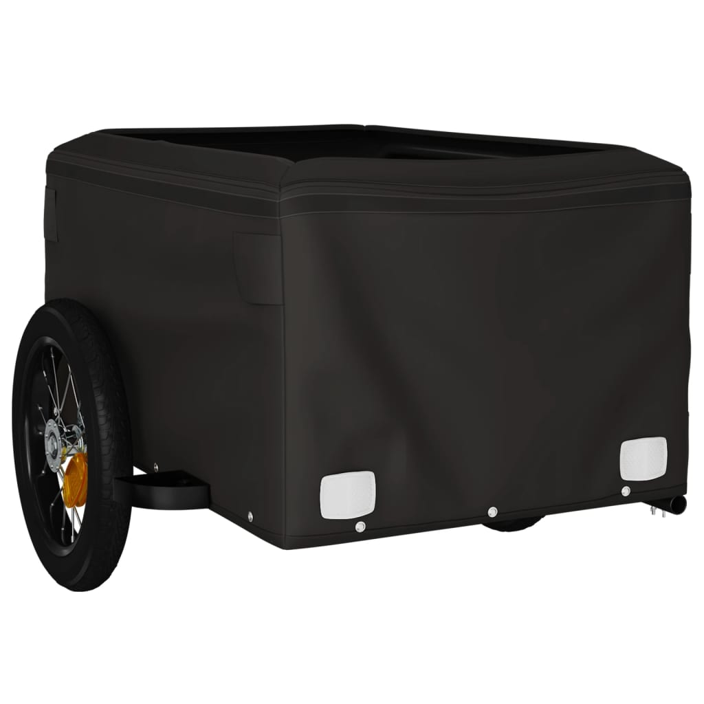 Cykeltrailer Sort og Grøn 30 kg Jern