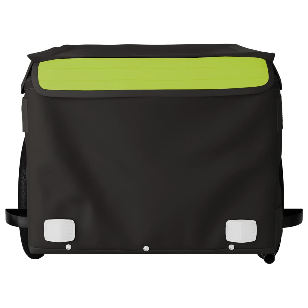 Cykeltrailer Sort og Grøn 30 kg Jern