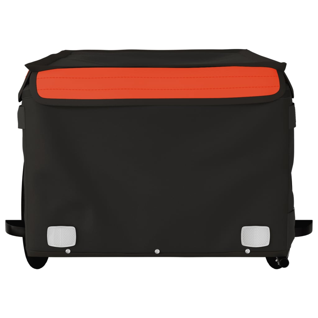 Cykeltrailer Sort og Orange 45 kg Jern