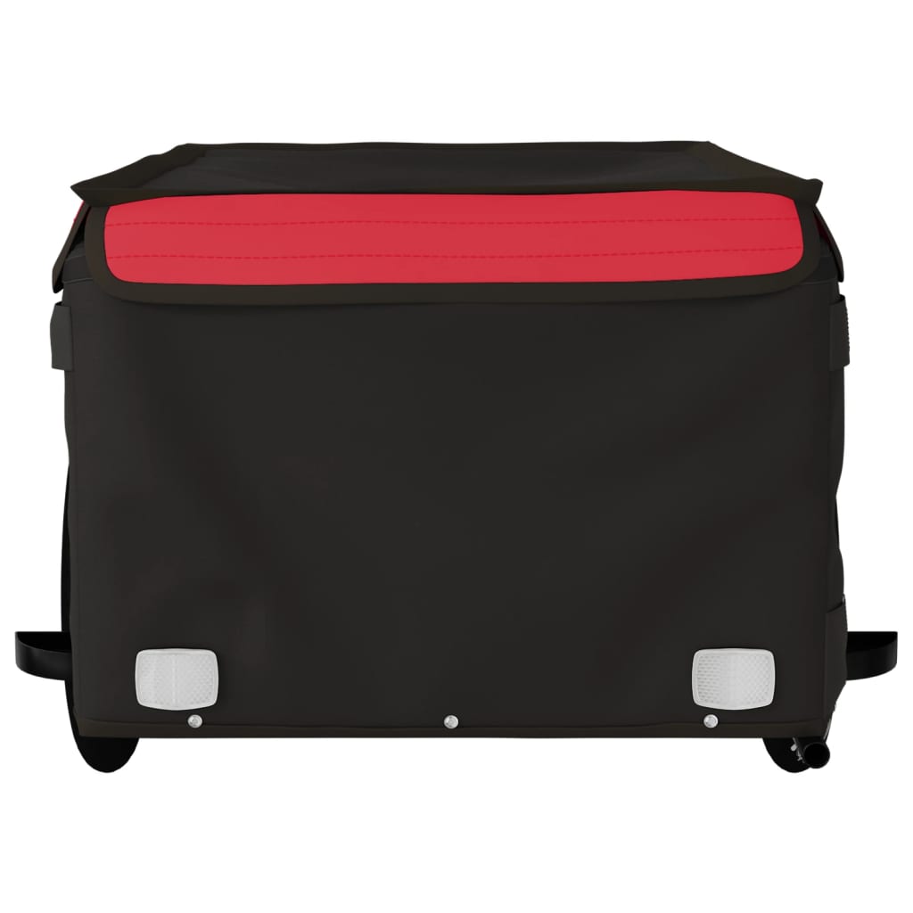 Cykeltrailer Sort og Rød 45 kg Jern