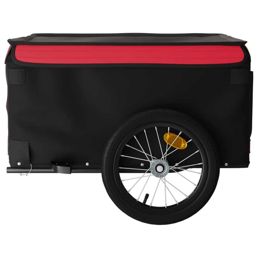 Cykeltrailer Sort og Rød 45 kg Jern