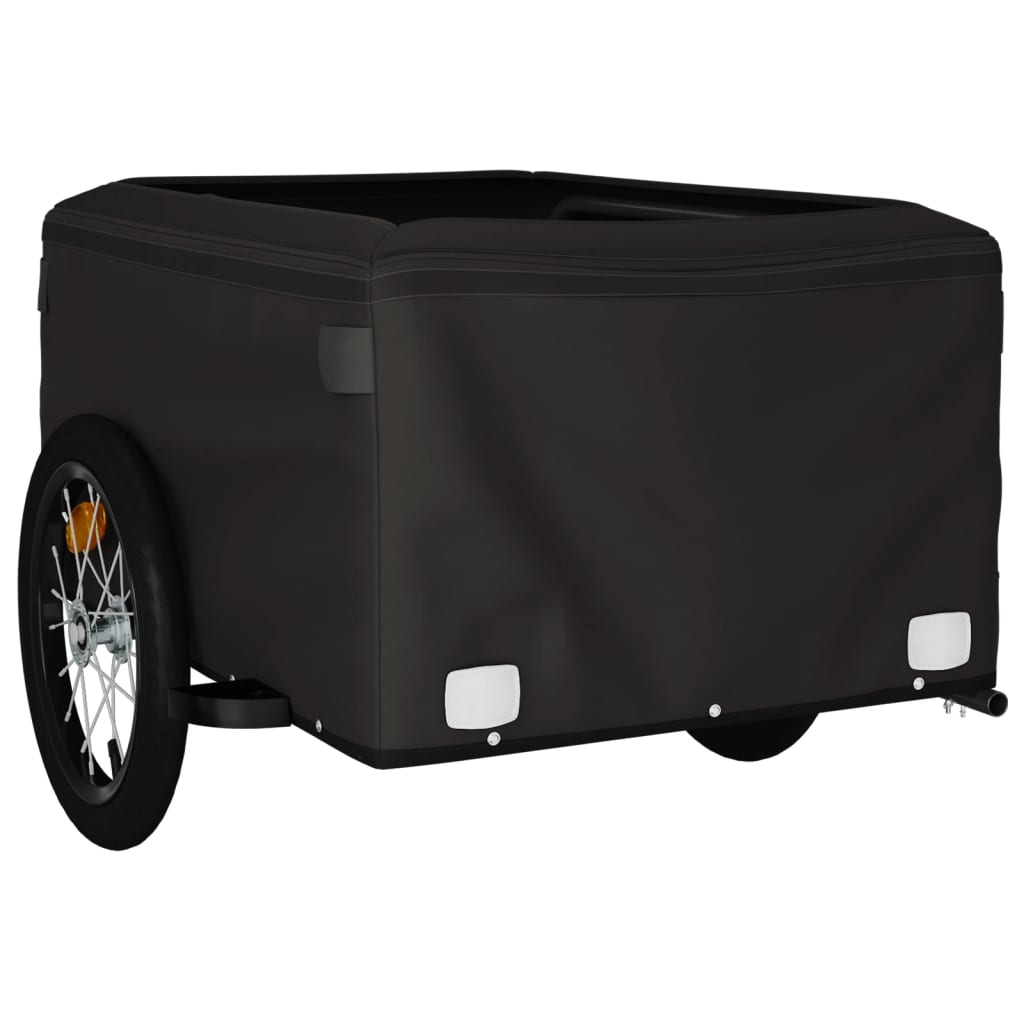 Cykeltrailer Sort og Rød 45 kg Jern