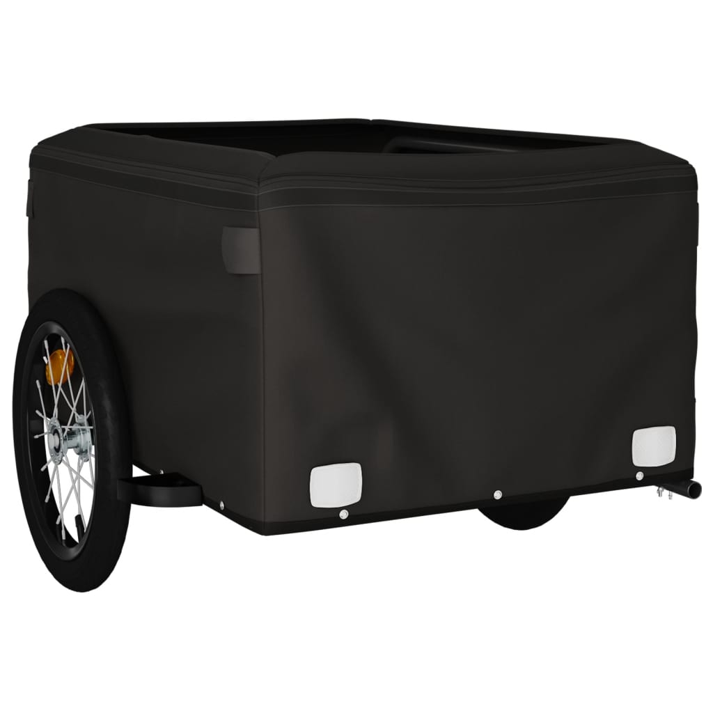 Cykeltrailer Sort og Gul 45 kg Jern