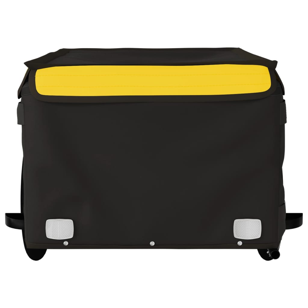 Cykeltrailer Sort og Gul 45 kg Jern
