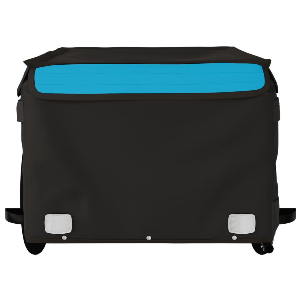 Cykeltrailer Sort og Blå 45 kg Jern