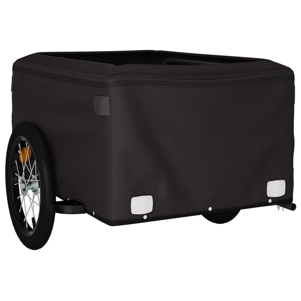 Cykeltrailer Sort og Blå 45 kg Jern