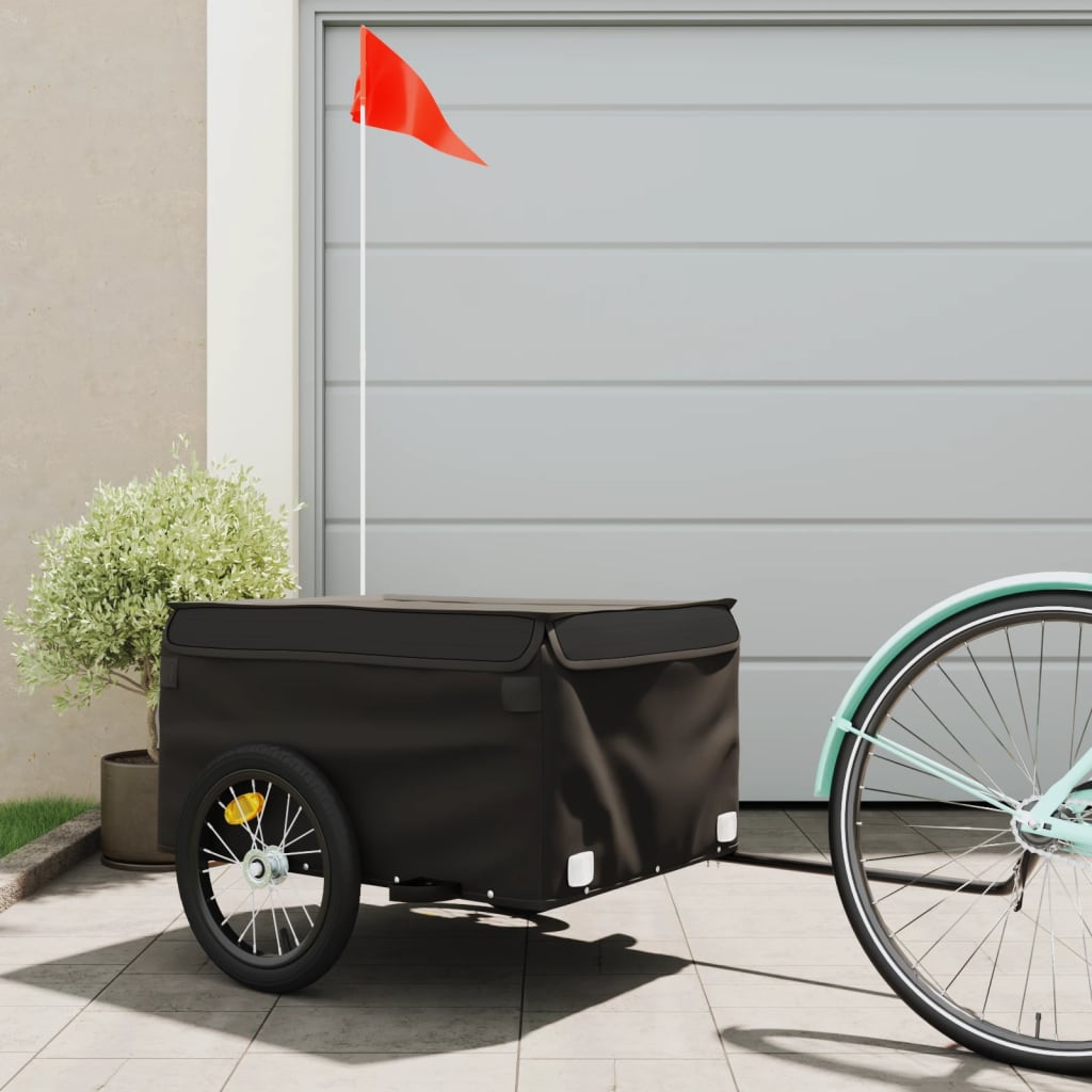 Cykeltrailer Sort 45 kg Jern