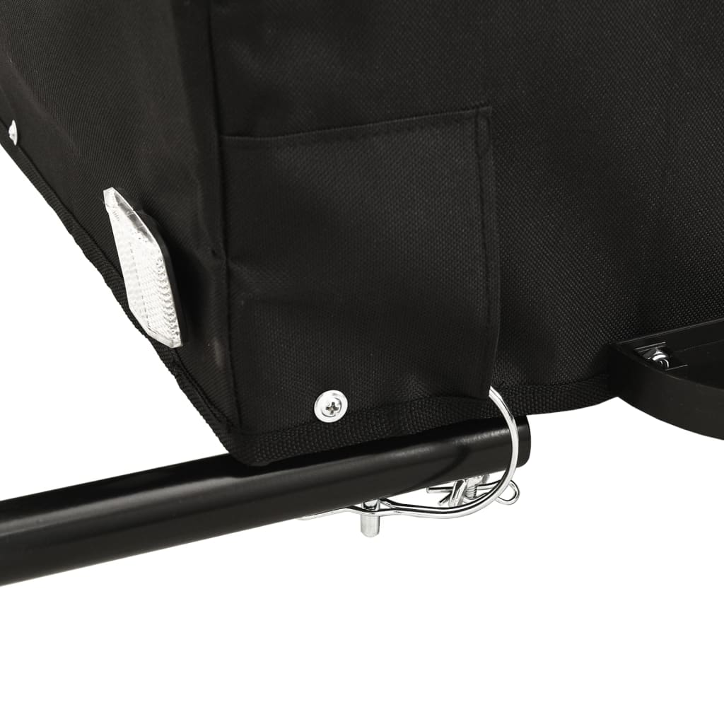 Cykeltrailer Sort og Grøn 45 kg Jern