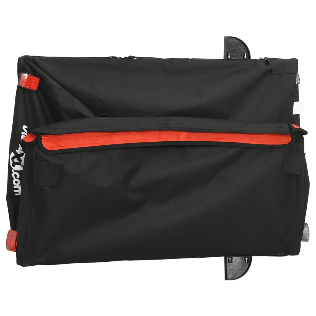 Cykeltrailer Sort og Orange 45 kg Jern