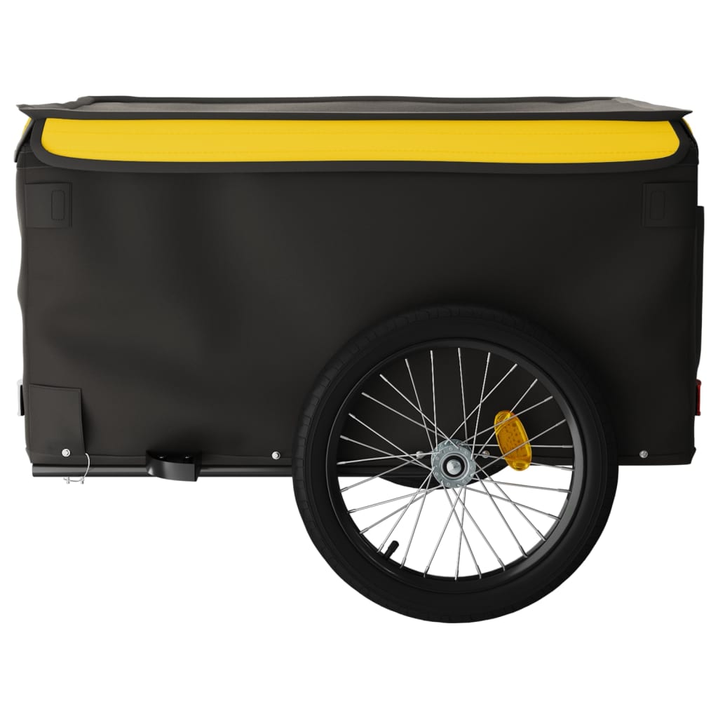 Cykeltrailer Sort og Gul 45 kg Jern