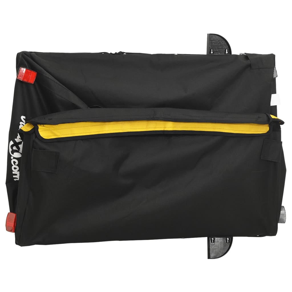 Cykeltrailer Sort og Gul 45 kg Jern
