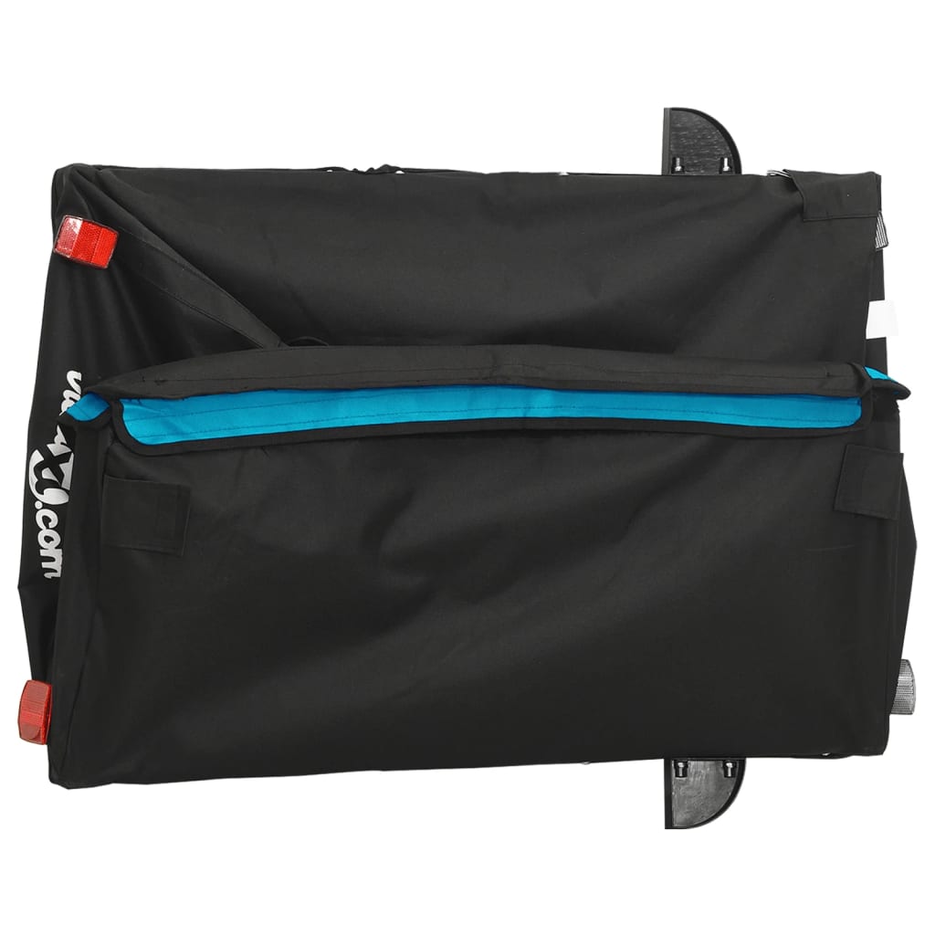 Cykeltrailer Sort og Blå 45 kg Jern
