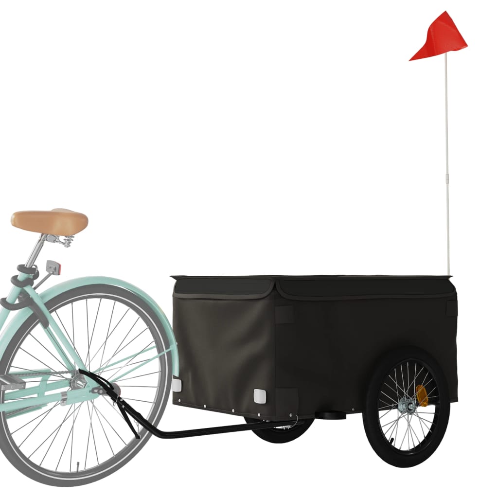 Cykeltrailer Sort 45 kg Jern