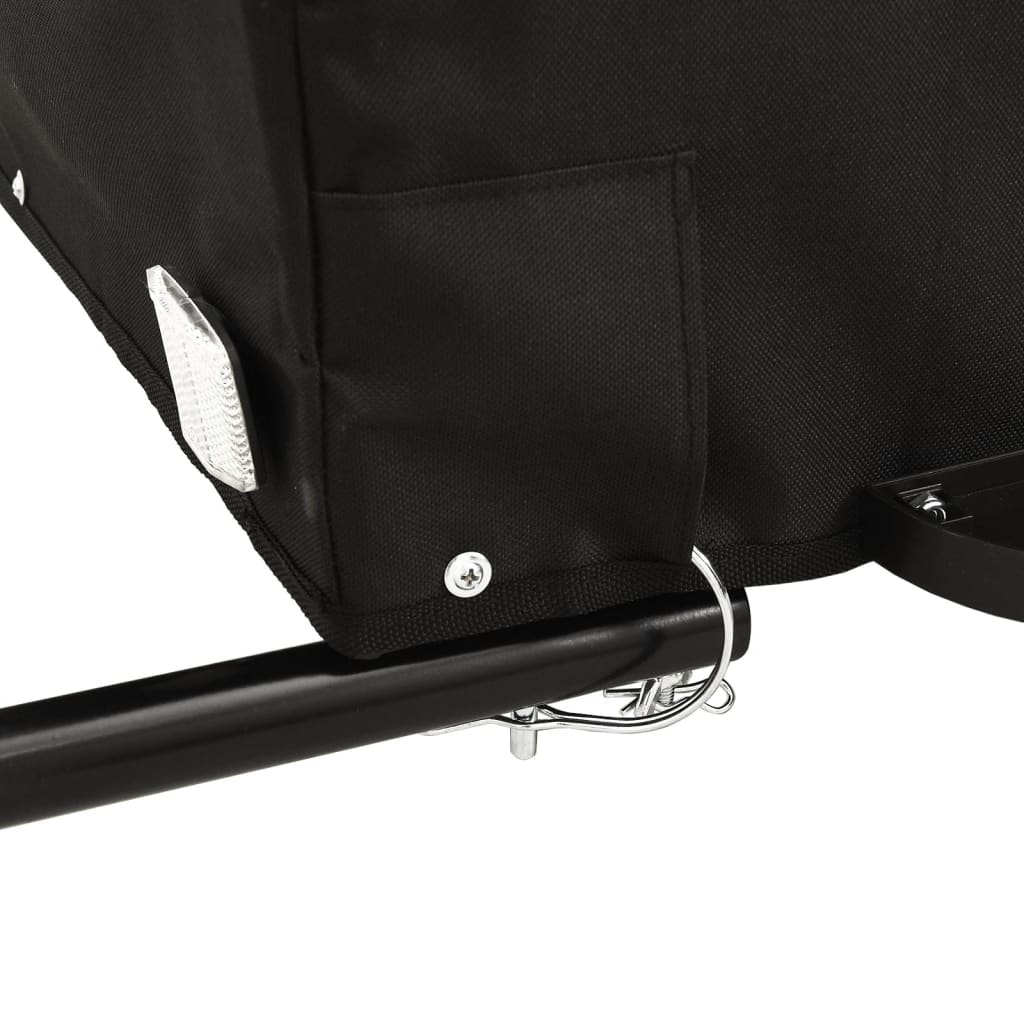 Cykeltrailer Sort og Grøn 45 kg Jern