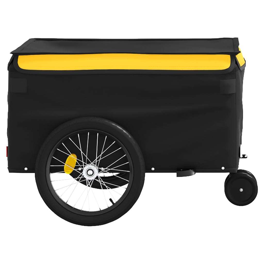 Cykeltrailer Sort og Gul 30 kg Jern