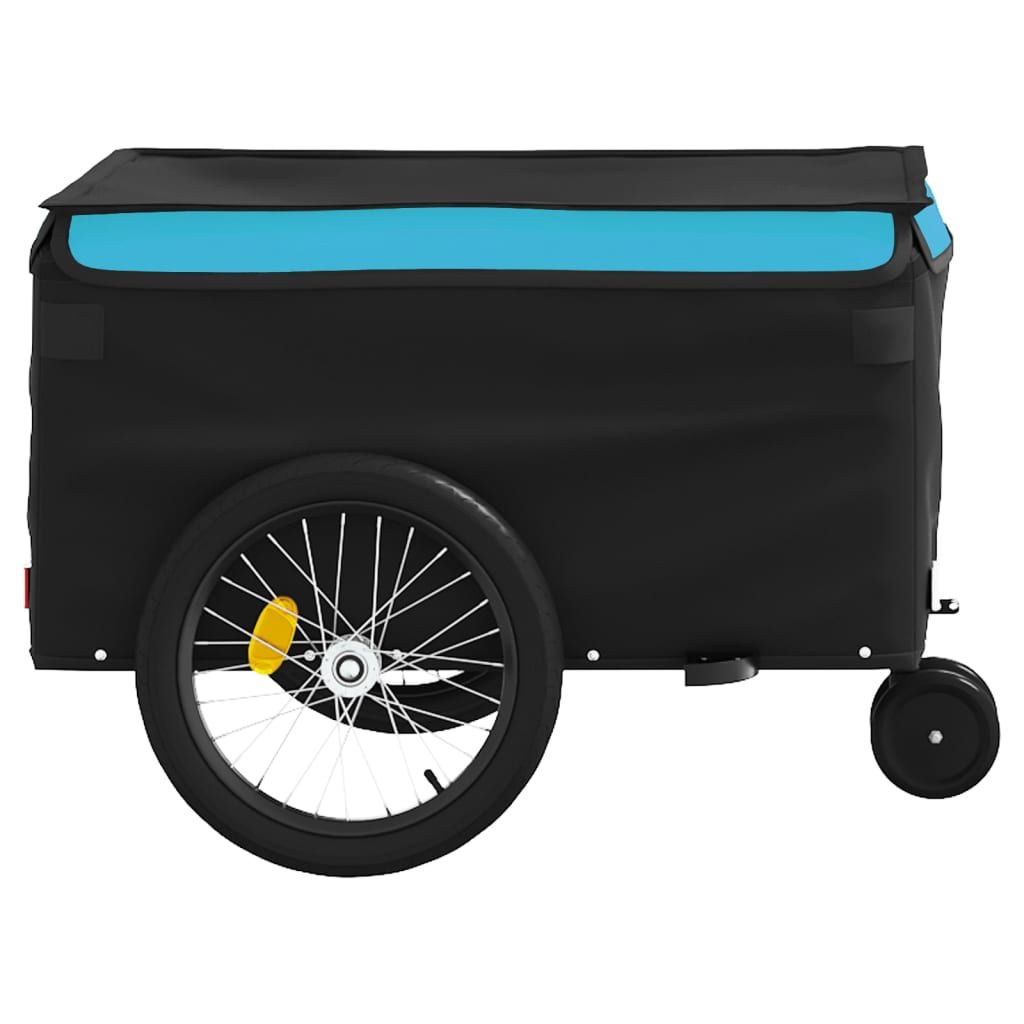 Cykeltrailer Sort og Blå 30 kg Jern